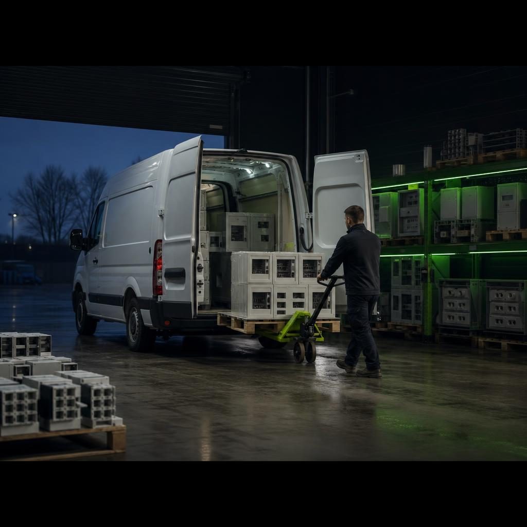 EVO Electric dispatch warehouse Order being dispatched from the EVO Electric warehouse