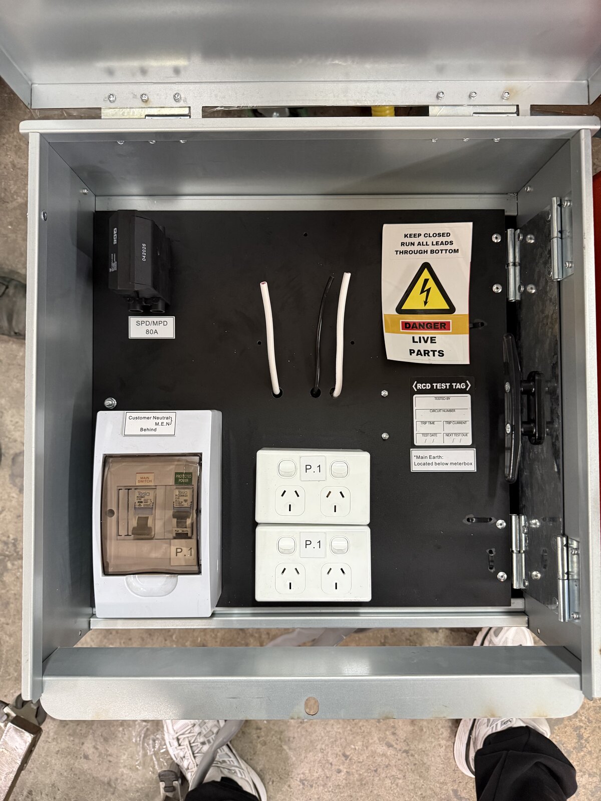 Temporary Builders Supply Box (Pre-Wired) Temporary Builders Supply Box (Pre-Wired) — EVO