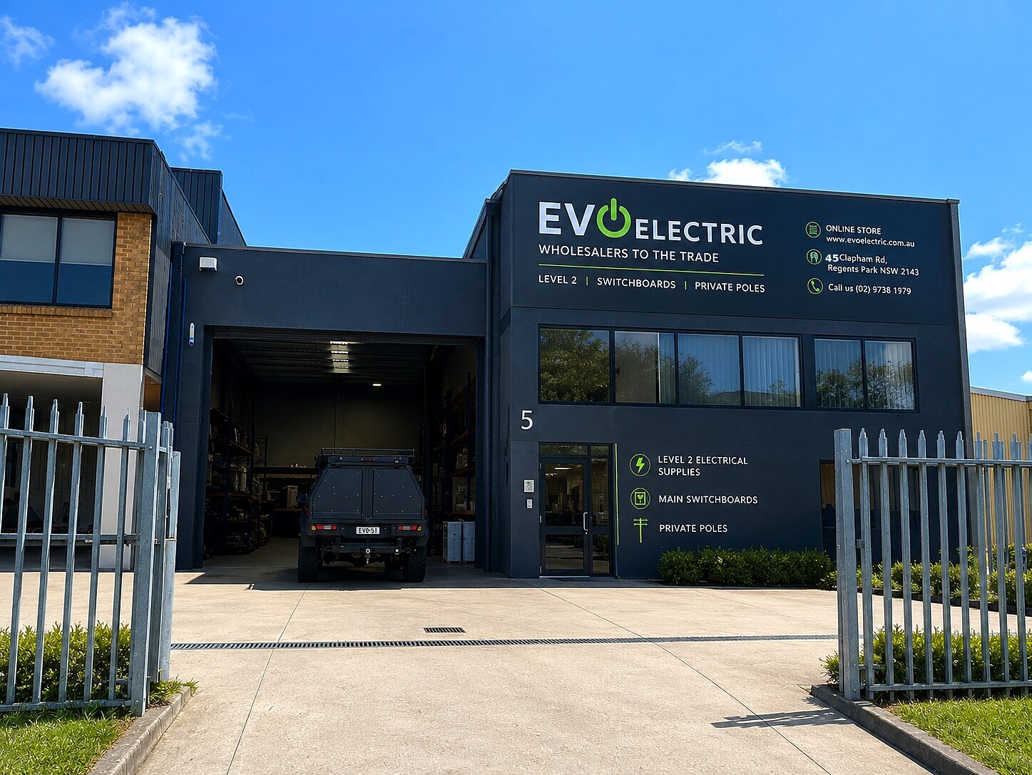 EVO Electric manufacturing and distribution facility, Sydney